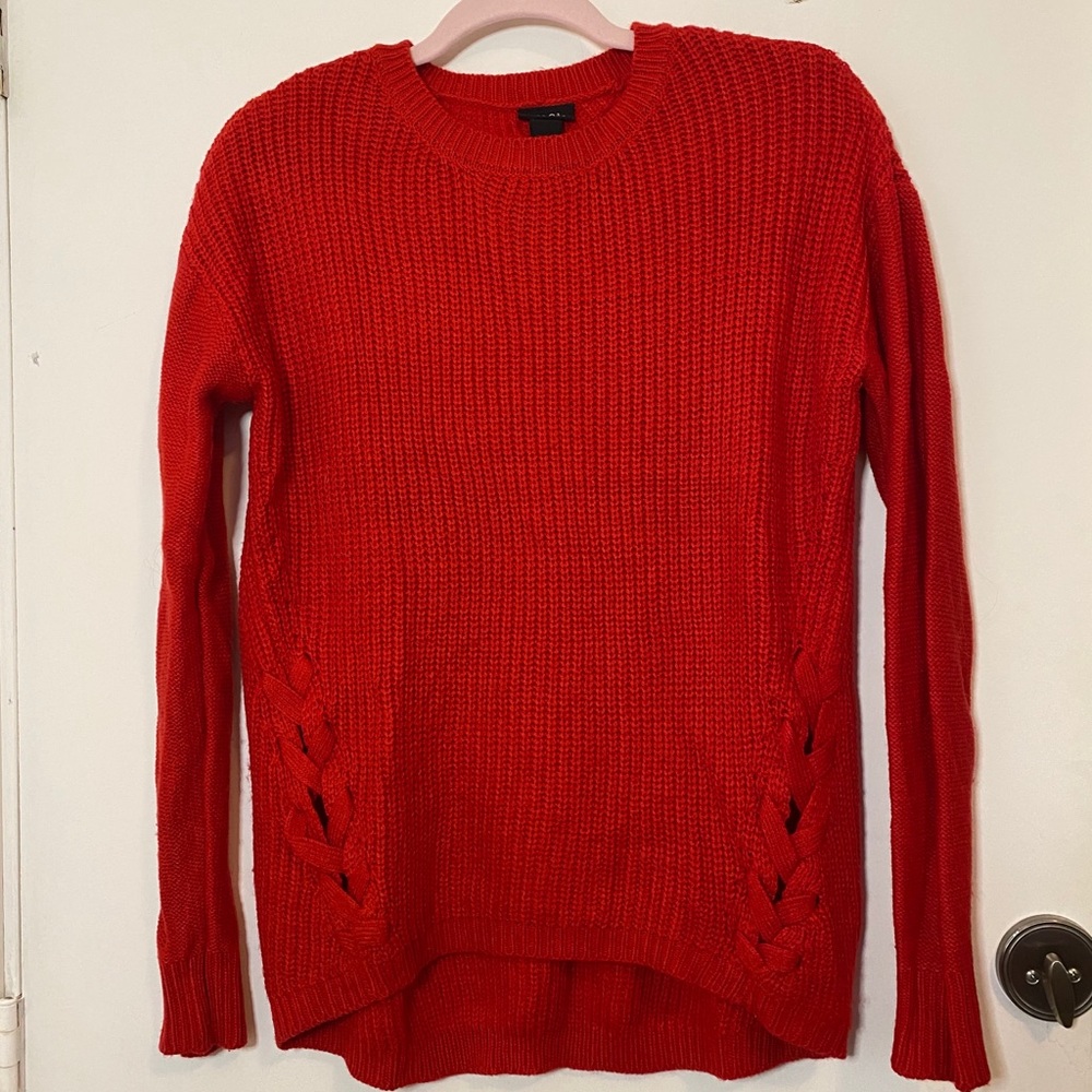 RUE21 Sweater w Lace Up Side Detail